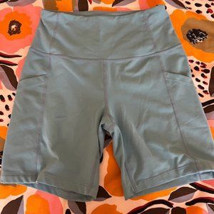 Blue bike shorts
